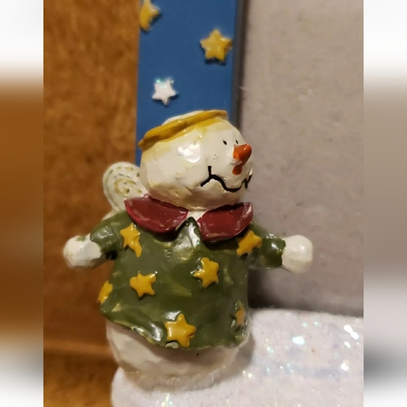 Snowman Christmas Holiday Photo Ornament Frame Or Free Standing Frame - Picture 2 of 7